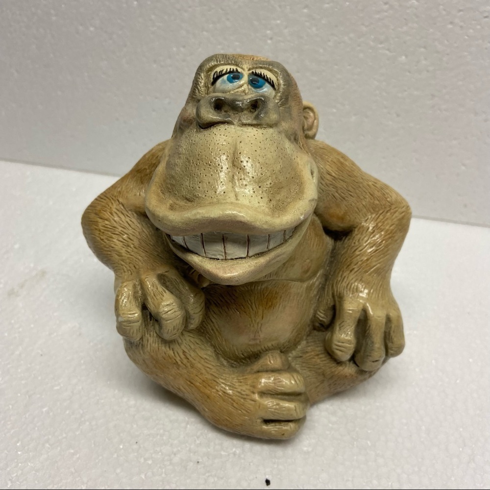 Accents Unlimited Plaster Monkey Figurine 6x6”